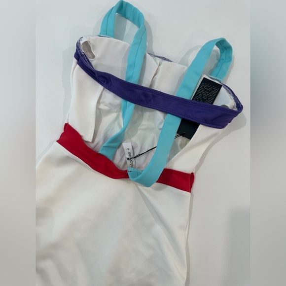 Storets swimsuit, white red and blue. Size small new with tags - Picture 5 of 7